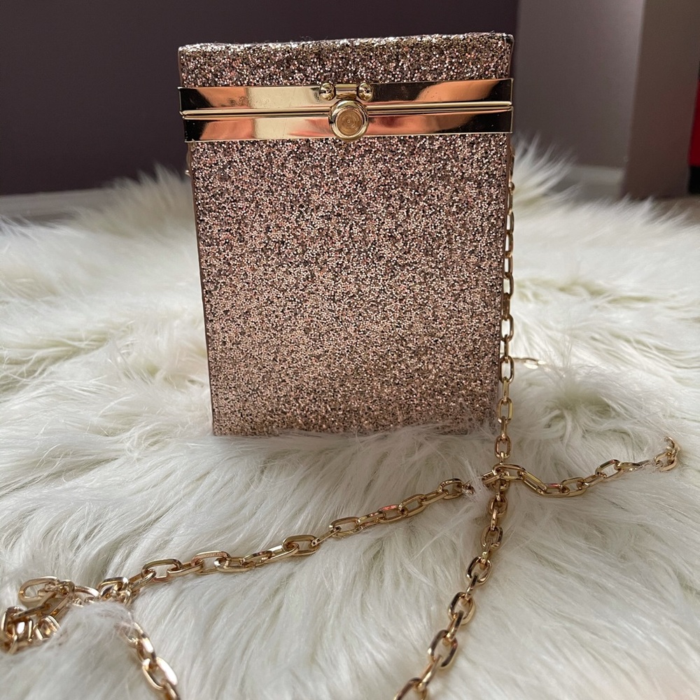 Rose Gold box purse